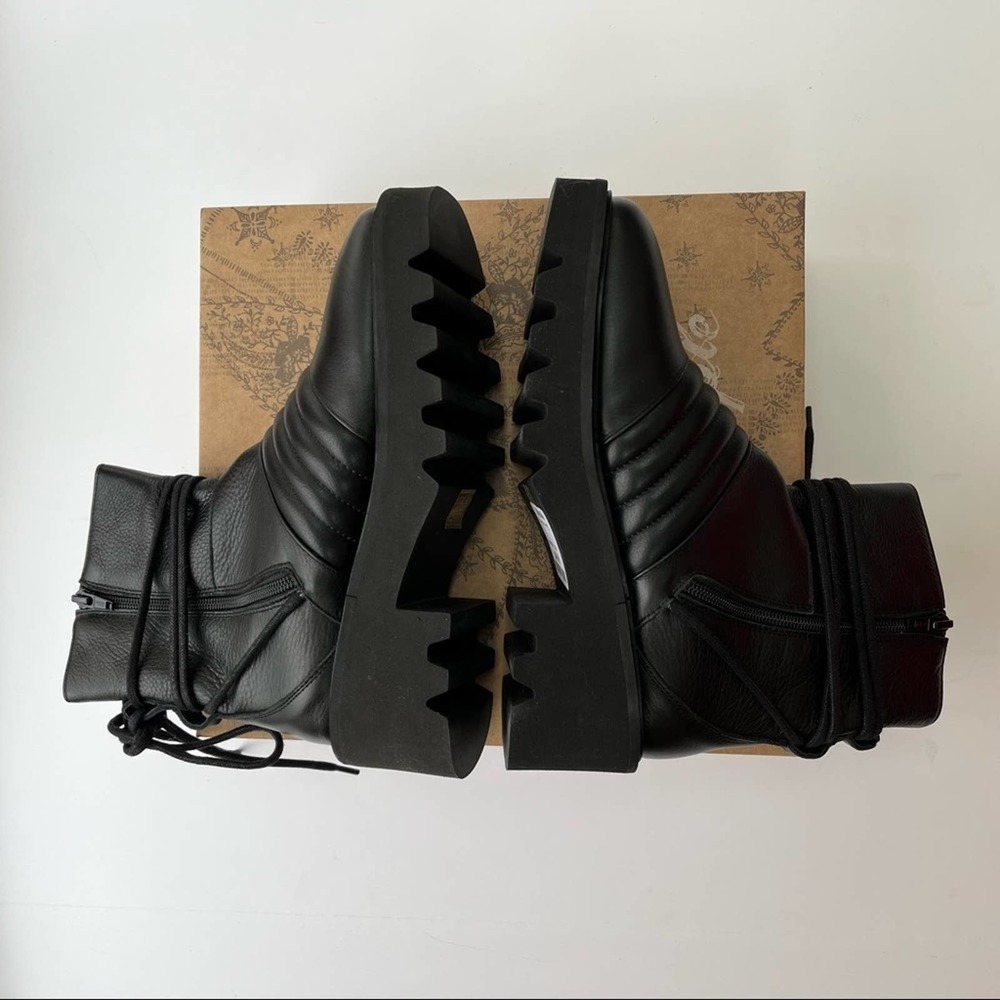 Free People Tori Leather Padded Moto Boot - Picture 5 of 7